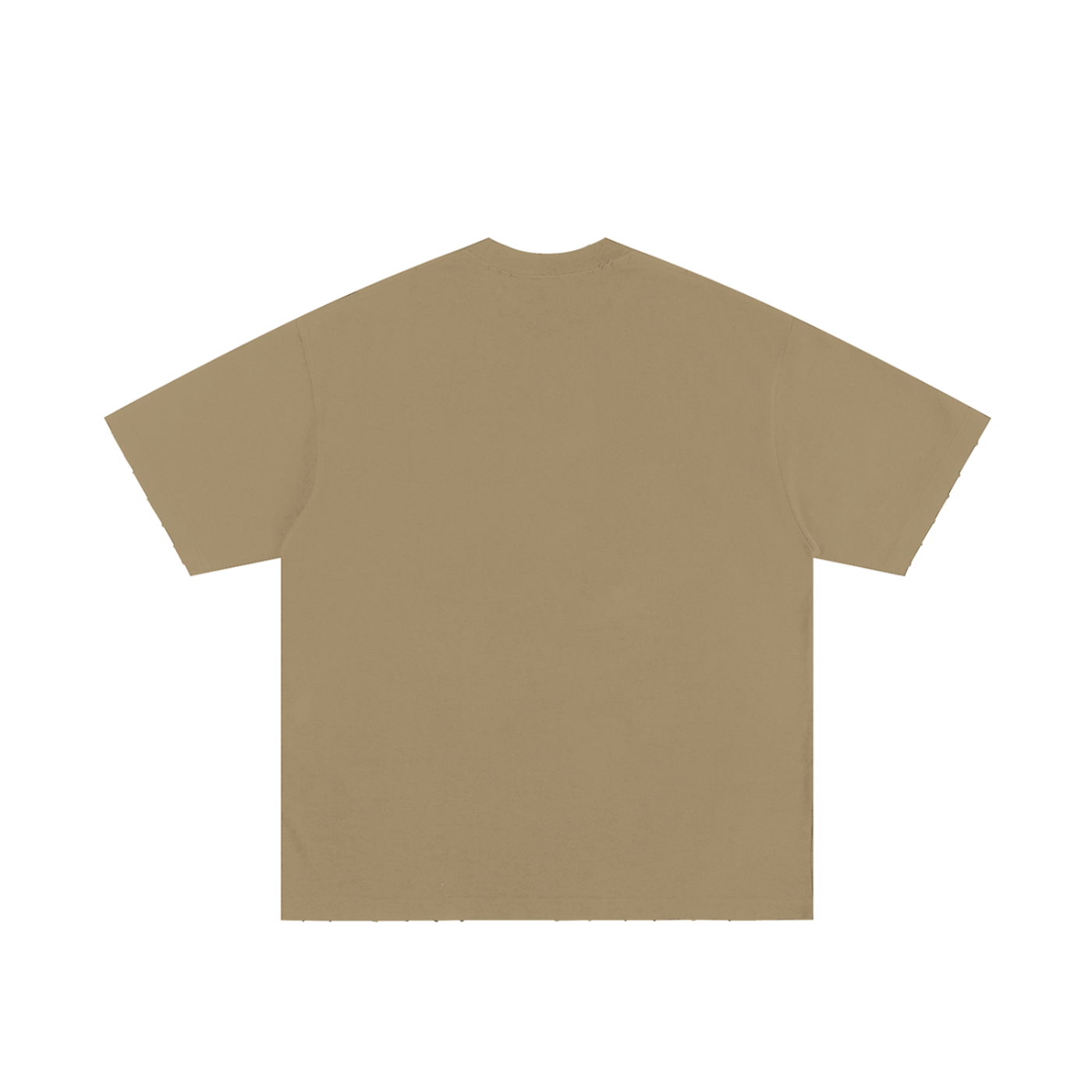 Heavyweight ATLAZ logo Hand-frayed T-Shirt