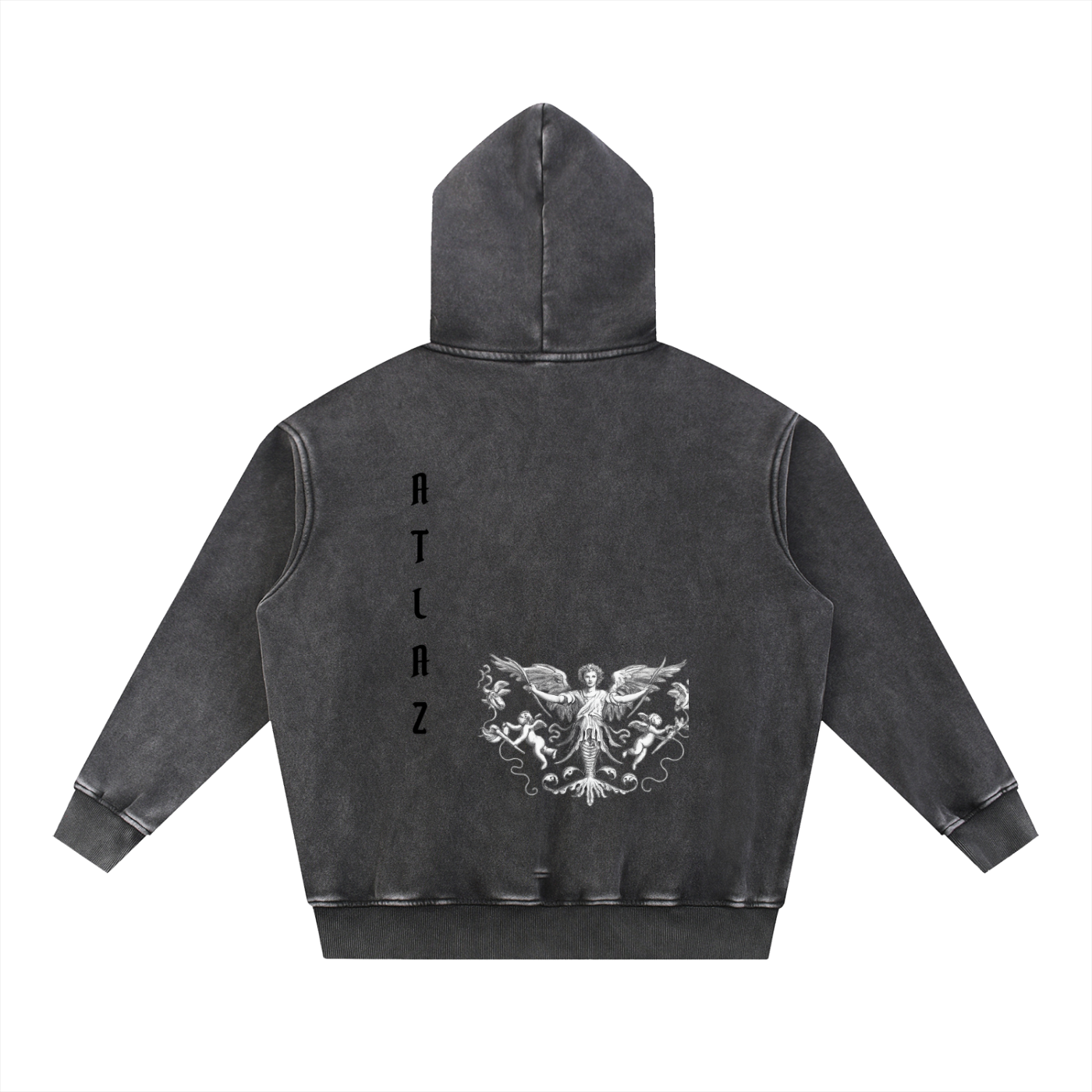 Snow Wash Fleece Oversize Hoodie